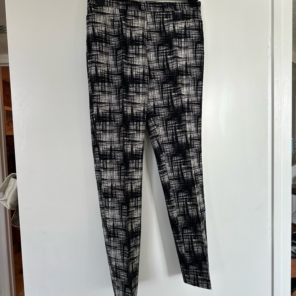 Black and White Patterned Pants